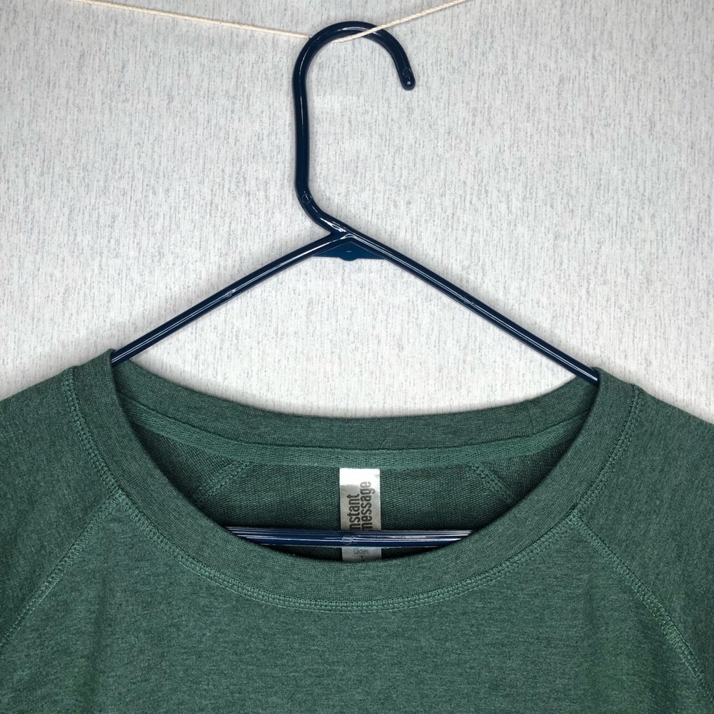 Women's L Sweatshirt Green My Life Is Ruled By A Tiny Furry Overlord Cat Lovers - Picture 2 of 10